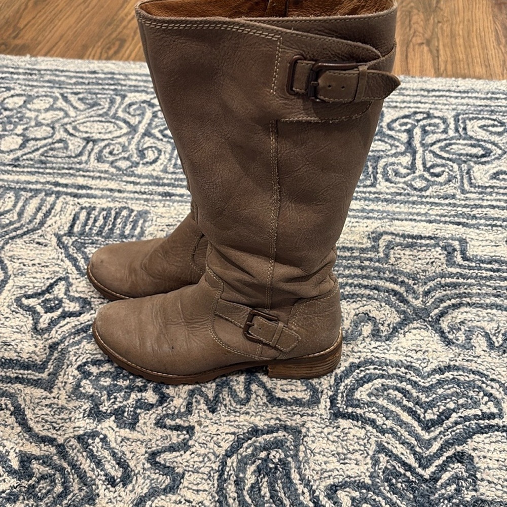 Sofft Brown Over the Knee Boots with Buckle Straps